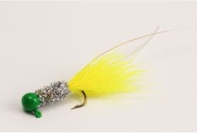 Slater Original Jig 1/16 Green/Silver/Chartreuse #4 Hook 2pk