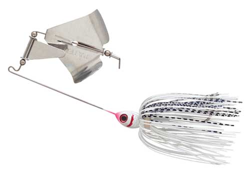 Booyah Buzz Bait 3/8oz White/Chartreuse Shad