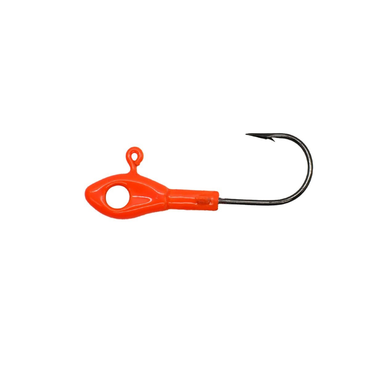 Crappie Magnet Eye Hole Minnow Heads 5ct 1/8oz Orange