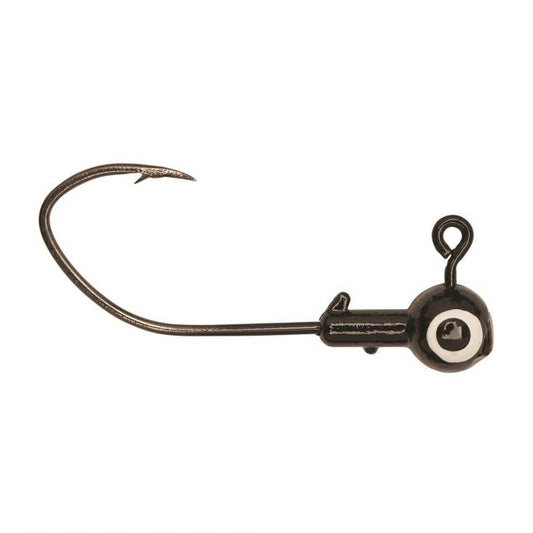 Eagle Claw Pro-V Ball Jig Head 1/8 10ct Black