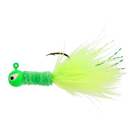 Eagle Claw Crappie Jig Maribou 1/16 Chart/Chart 6ct