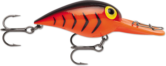 Storm Wiggle Wart 2" 3/8 Fluor Red/Black HB