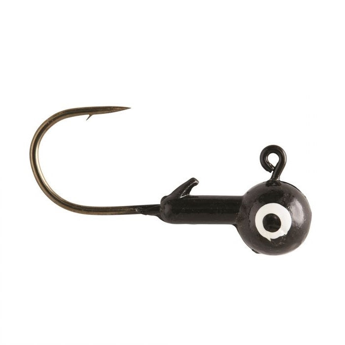 Eagle Claw Ball Jig Head 1/4 10ct Black