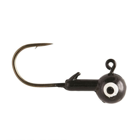 Eagle Claw Ball Jig Head 3/8 10ct Black